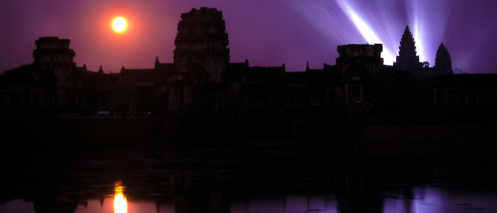 Angkor Wat bei Vollmond