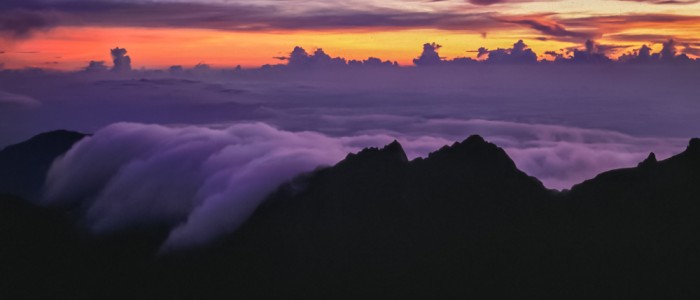 Morgenstimmung auf dem Mount Kinabalu